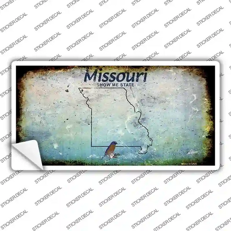 Missouri Rusty Novelty Sticker Decal
