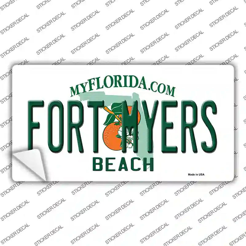 Fort Myers Beach Novelty Sticker Decal
