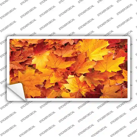 Fall Leaves Novelty Sticker Decal