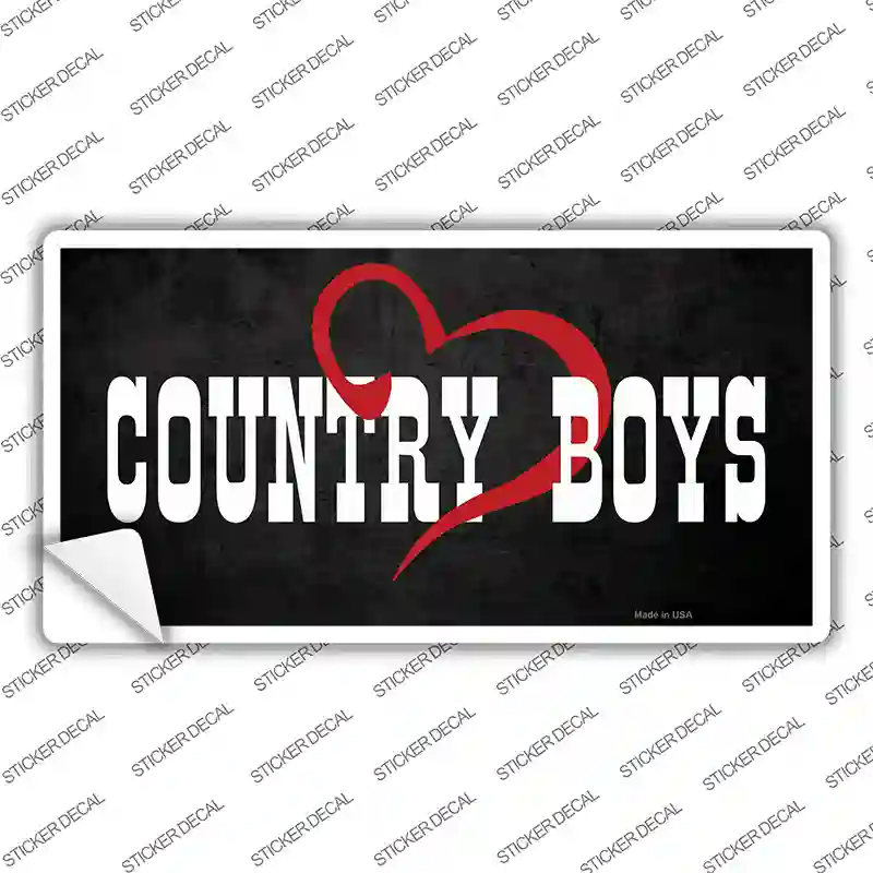 Country Boys Novelty Sticker Decal