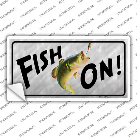Fish On Novelty Sticker Decal