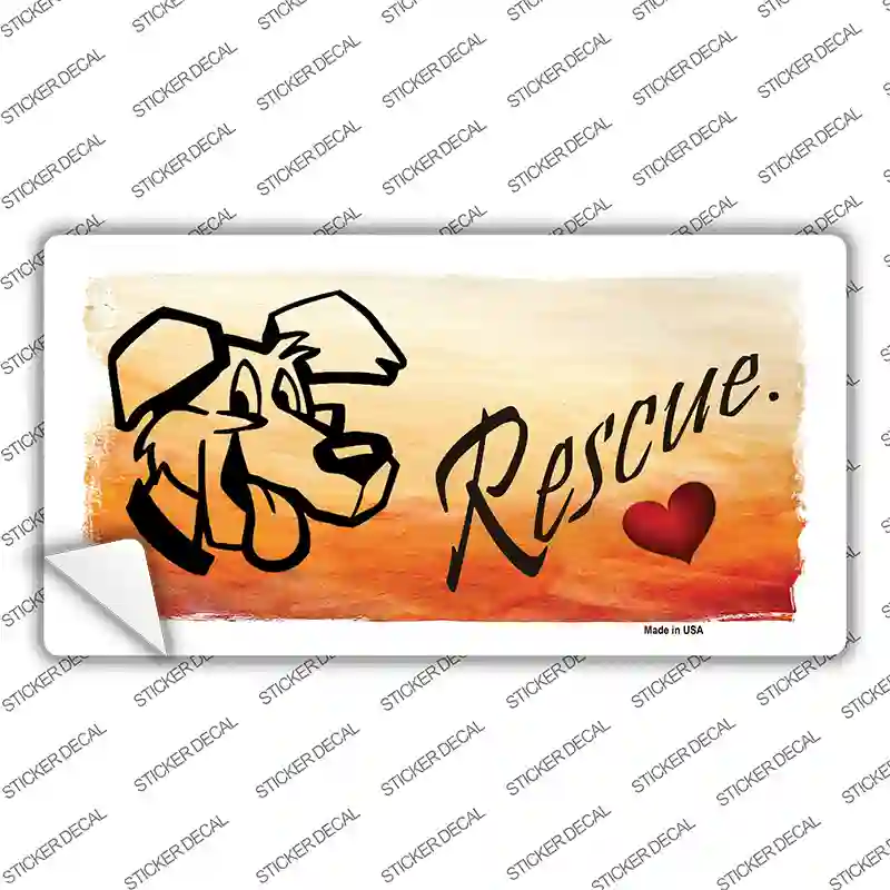 Rescue Dog Novelty Sticker Decal
