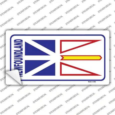 New Foundland Flag Novelty Sticker Decal