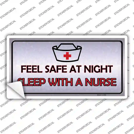 Feel Safe At Night Novelty Sticker Decal