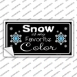 Snow Is My Favorite Color Novelty Sticker Decal