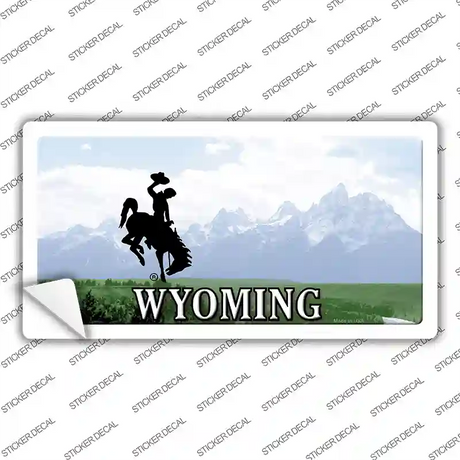 Wyoming State Novelty Sticker Decal