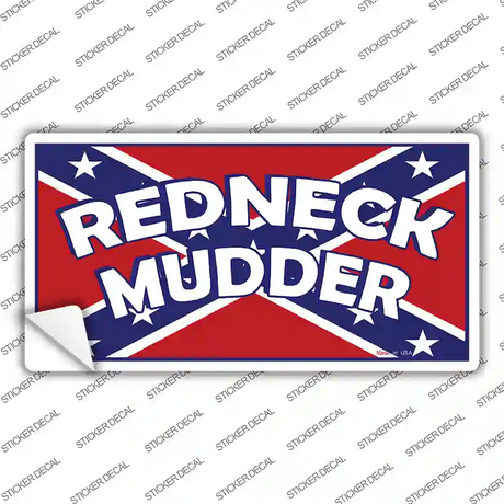 Redneck Mudder Novelty Sticker Decal