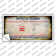 District Of Columbia Rusty State Novelty Sticker Decal