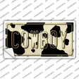 Cowboy Cow Novelty Sticker Decal