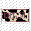 Cowgirl Cow Novelty Sticker Decal