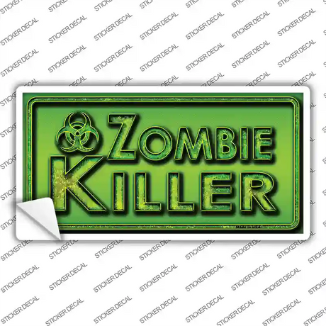 Zombie Killer Novelty Sticker Decal