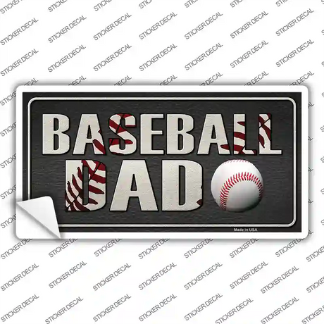 Baseball Dad Novelty Sticker Decal
