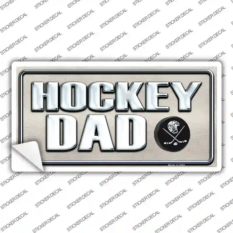 Hockey Dad Novelty Sticker Decal