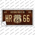 Historic Route 66 Vine Novelty Sticker Decal