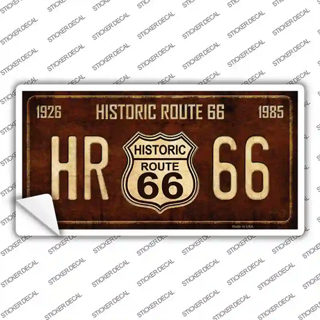 Historic Route 66 Vine Novelty Sticker Decal