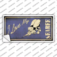 I Love My Seabee Novelty Sticker Decal