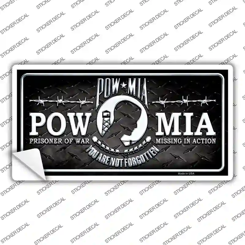 POW MIA Novelty Sticker Decal