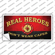 Real Heroes Red Novelty Sticker Decal