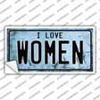 I Love Women Novelty Sticker Decal