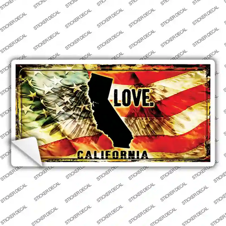 California Love Novelty Sticker Decal