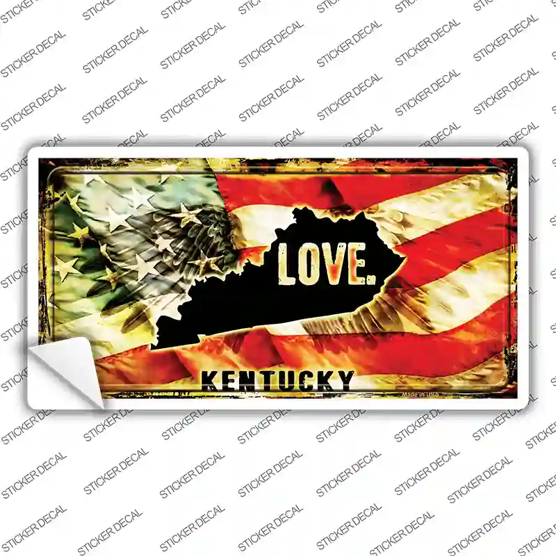 Kentucky Love Novelty Sticker Decal