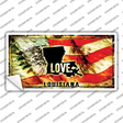Louisiana Love Novelty Sticker Decal
