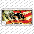 Maryland Love Novelty Sticker Decal