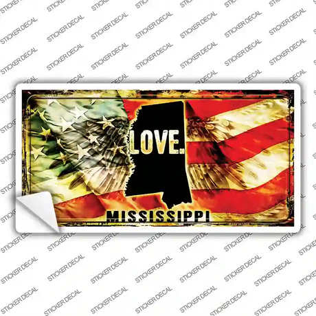 Mississippi Love Novelty Sticker Decal