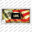 North Dakota Love Novelty Sticker Decal