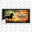 I Love My Horse Novelty Sticker Decal