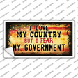 I Love My Country Novelty Sticker Decal