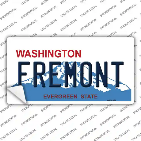 Fremont Washington Novelty Sticker Decal