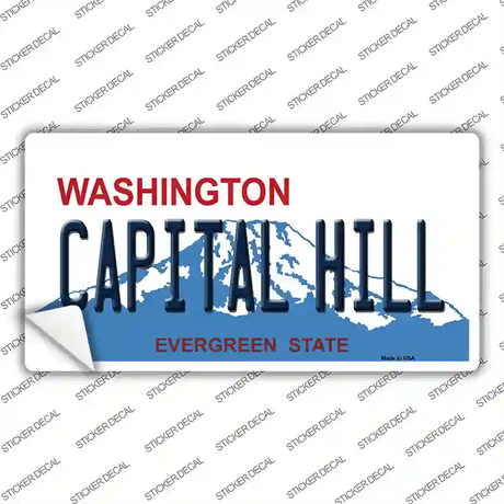 Capital Hill Washington Novelty Sticker Decal