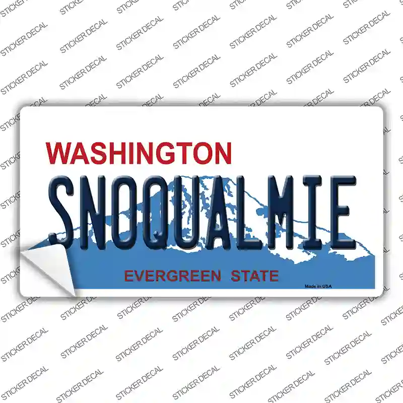 Snoqualmie Washington Novelty Sticker Decal