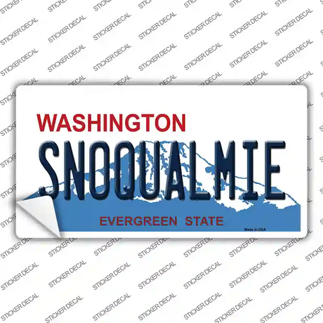 Snoqualmie Washington Novelty Sticker Decal