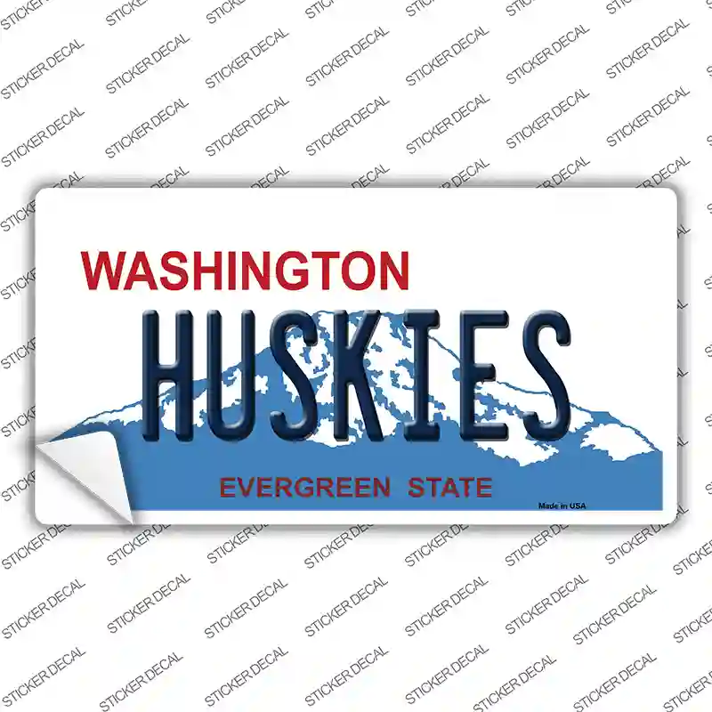 Huskies Washington Novelty Sticker Decal