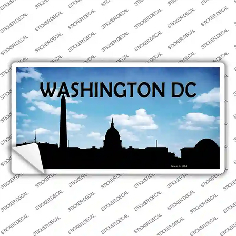 Washington DC Silhouette Novelty Sticker Decal