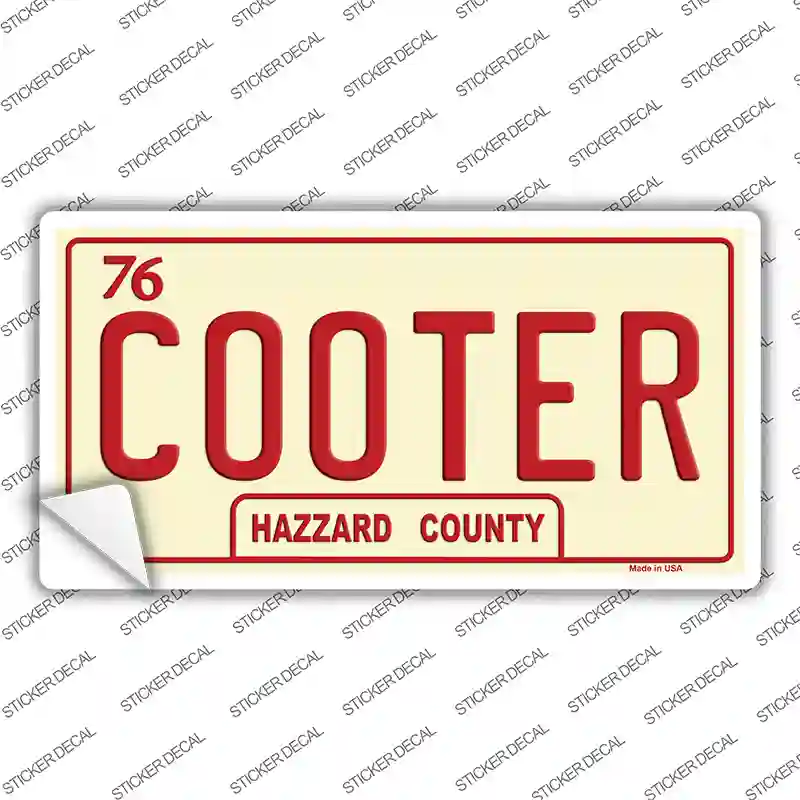 Cooter Novelty Sticker Decal