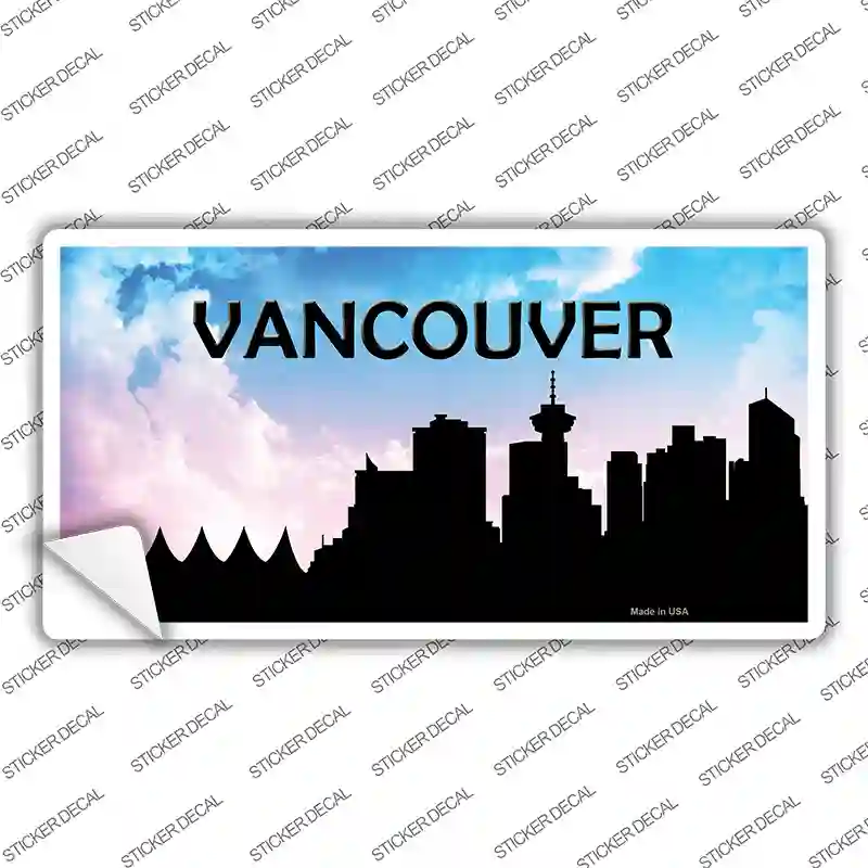 Vancouver Silhouette Novelty Sticker Decal