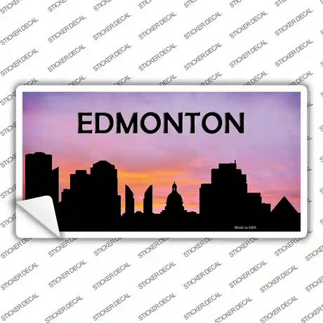 Edmonton Silhouette Novelty Sticker Decal