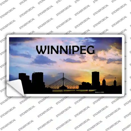 Winnipeg Silhouette Novelty Sticker Decal