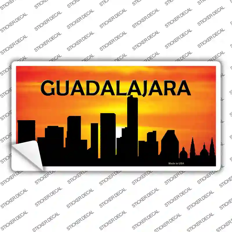 Guadalajara Silhouette Novelty Sticker Decal