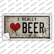 I Love Beer Novelty Sticker Decal