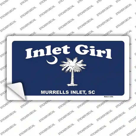 Inlet Girl Novelty Sticker Decal