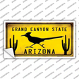 Arizona Grand Canyon State Yellow Novelty Sticker Decal