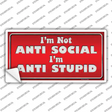 Anti Social Novelty Sticker Decal