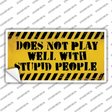 Does Not Play Well Novelty Sticker Decal