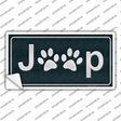 J**p Paw Prints Novelty Sticker Decal