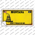 Montana Dont Tread On Me Novelty Sticker Decal