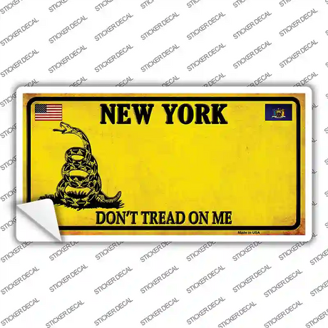 New York Dont Tread On Me Novelty Sticker Decal